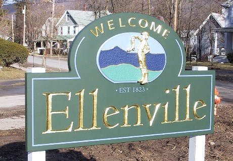Village of Ellenville Entrance Sign