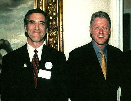 Democratic Candidate Al Krulick and President Bill Clinton